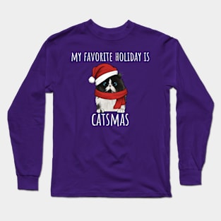 My Favorite Holiday Is CatsMas Long Sleeve T-Shirt